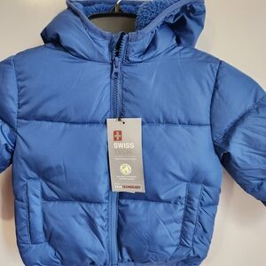 Swiss Tech Sky Blue Hooded Jacket